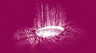 Science visual of the digital thumbprint